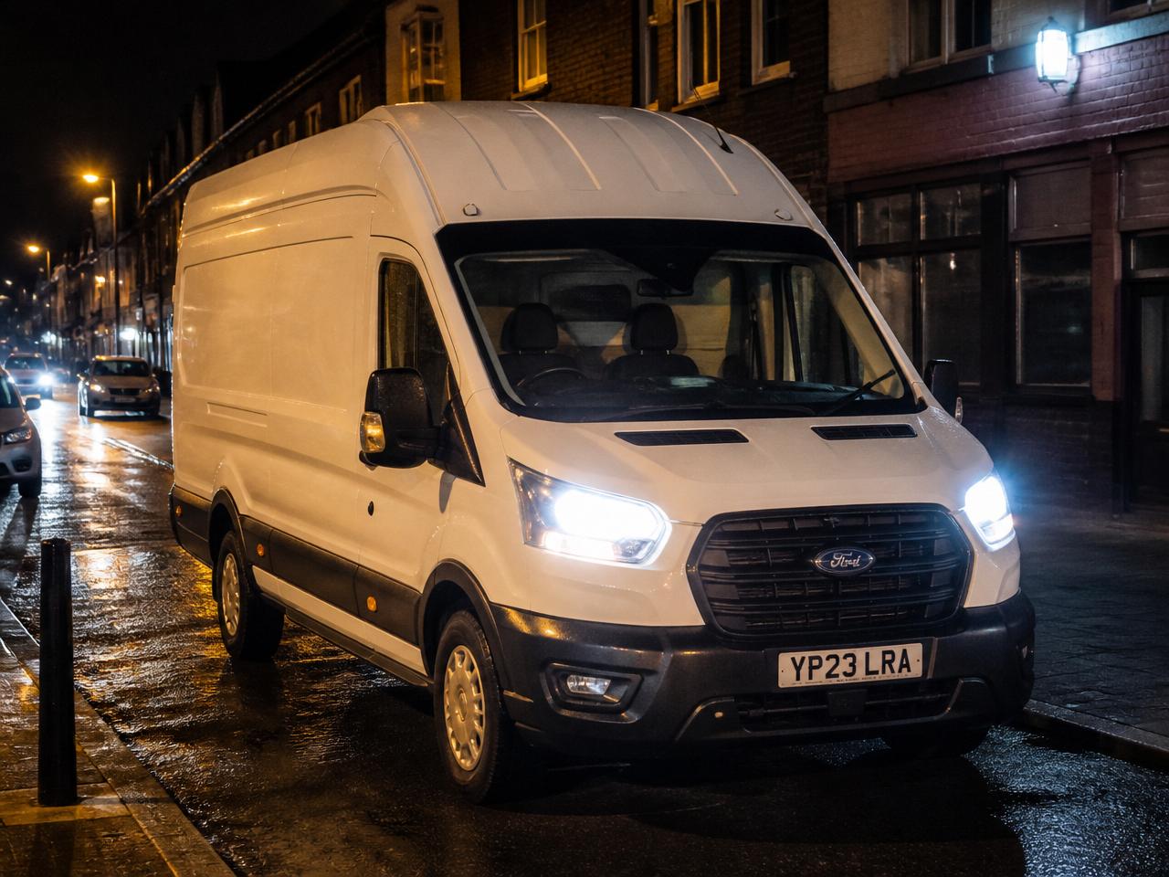 Callout van ready at night in a UK street